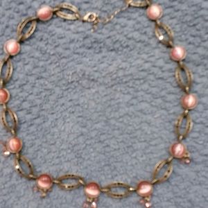 Pink Rhinestone Necklace